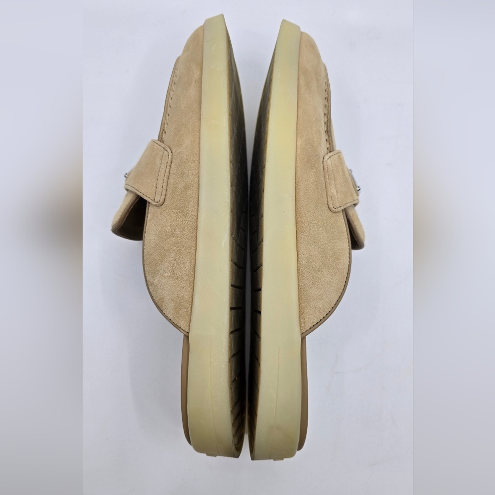 Prada Ecru Suede Mules - 38 - Picture 13 of 16